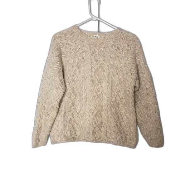J. CREW Tan Wool Crew Neck Fishmans Sweater Womens Size XS - Picture 5 of 7